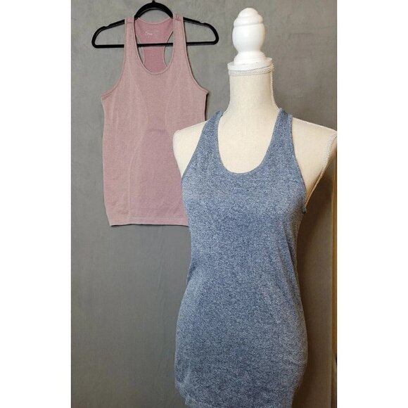 ZYIA Active Lot of 2 Size Medium Copper Charged Tank Tops Racerback Lightweight - Picture 1 of 11